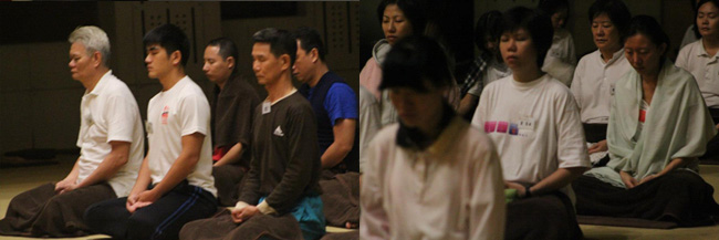男女众在禅修 男女众在禅修